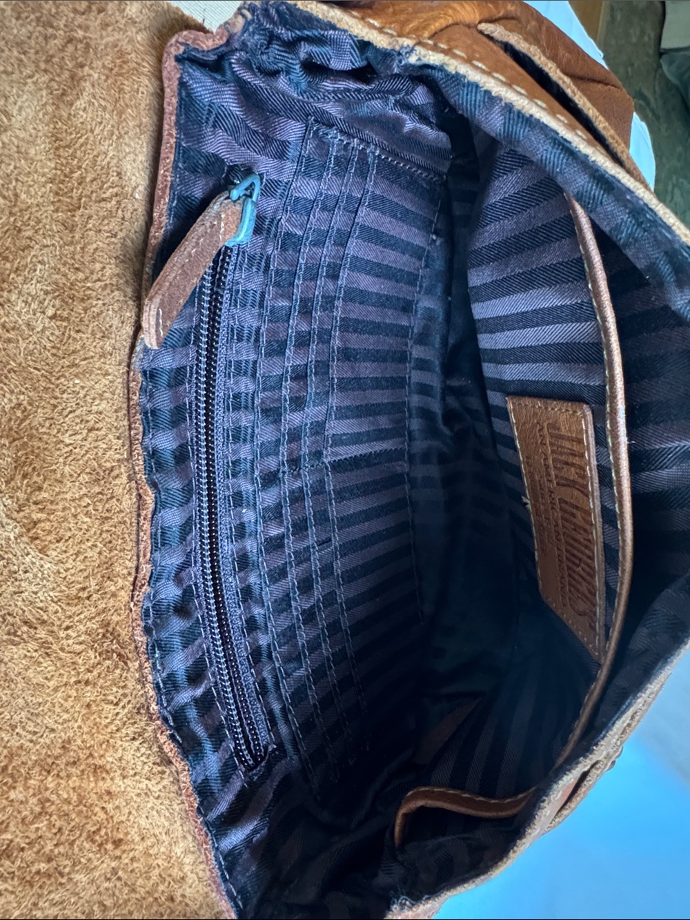 Casual Brown Leather Crossbody Bag with Adjustable Strap - Picture 5 of 5